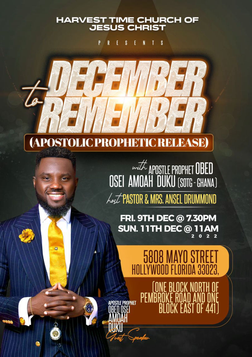 Apostle Dr. Obed Duku